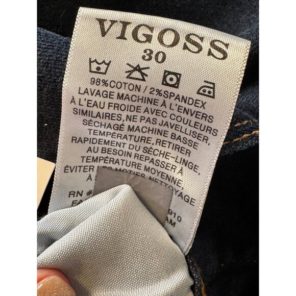 Vigoss Ace Skinny Dark Wash Size 30 /30  Stretch Straight Leg NWT - Picture 4 of 11